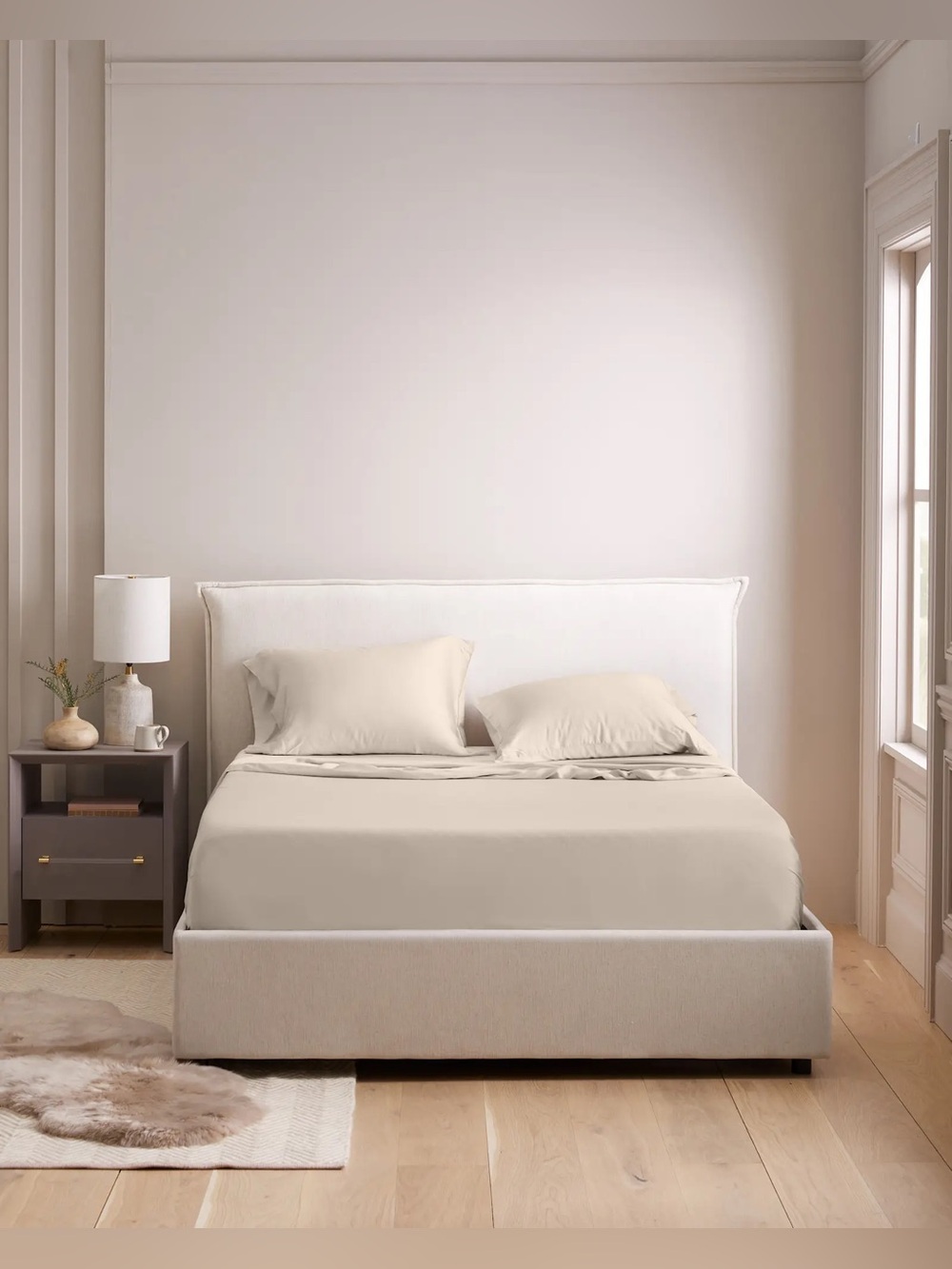 New Quince Bamboo Sheet Set Twin - Sand $100 - Picture 3 of 9